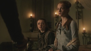 Sansa and Arya, I love them both and THAT'S OK